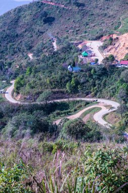 Tayland 'ın Chiangrai eyaletindeki Doi Pha Tang' da Dağ Manzarası.