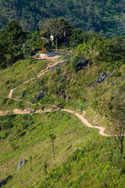 Tayland 'ın Chiangrai eyaletindeki Doi Pha Tang' da Dağ Manzarası.