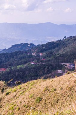 Tayland 'ın Chiangrai eyaletindeki Doi Pha Tang' da Dağ Manzarası.