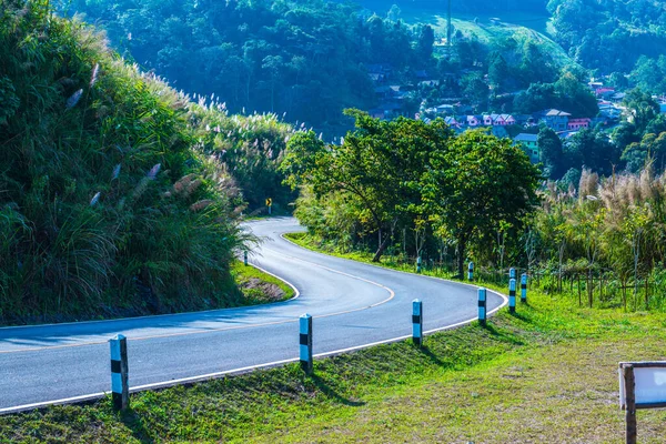 Estrada Montanha Tailândia — Fotografia de Stock