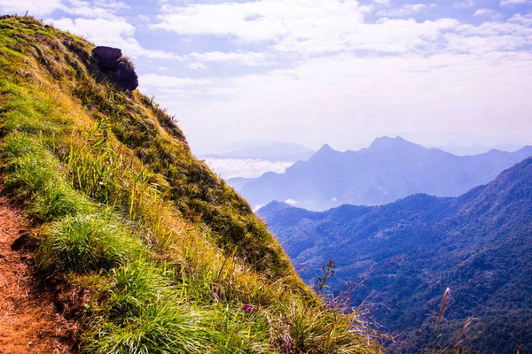 Vue Sur Montagne Phu Chi View Point Dans Province Chiangrai — Photo