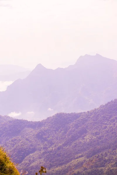 stock image Mountain View at Phu Chi Fa View Point in Chiangrai Province, Thailand.