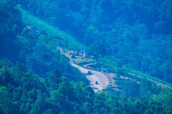 Top View Country Village Phu Chi View Point Tailândia — Fotografia de Stock