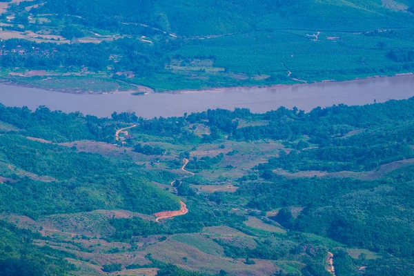 Top View Doi Pha Tang Província Chiangrai Tailândia — Fotografia de Stock