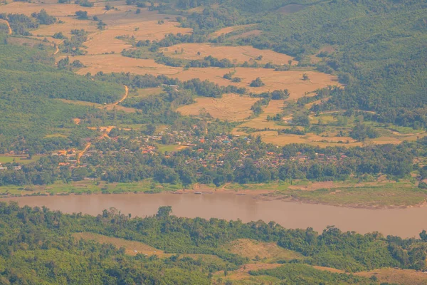 Blick Von Oben Auf Doi Pha Tang Der Provinz Chiangrai — Stockfoto