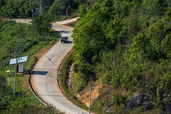 Road Doi Pha Tang Chiangrai Tartomány Thaiföld — Stock Fotó