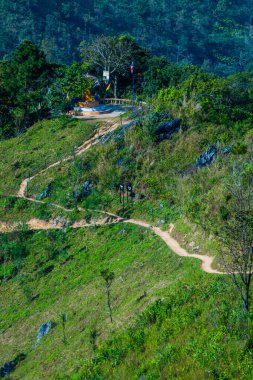 Tayland 'ın Chiangrai eyaletindeki Doi Pha Tang' da Dağ Manzarası.