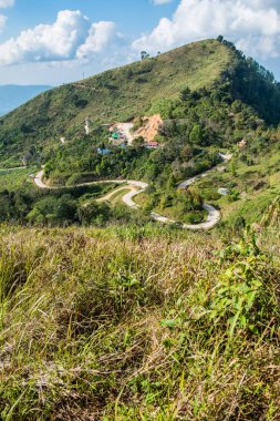 Tayland 'ın Chiangrai eyaletindeki Doi Pha Tang' da Dağ Manzarası.