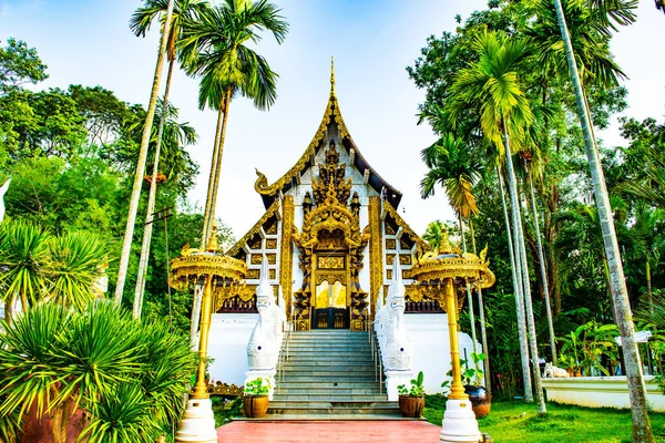 Красивый Пейзаж Храма Ватфадарабхиром Таиланд — стоковое фото