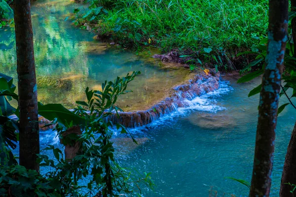 Water Stroomt Bij Sawan Waterval Thailand — Stockfoto