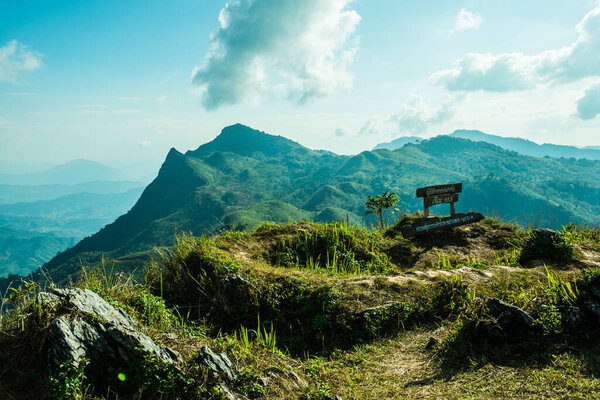 Mountain View at Doi Pha Tang in Chiangrai Province, Thailand.