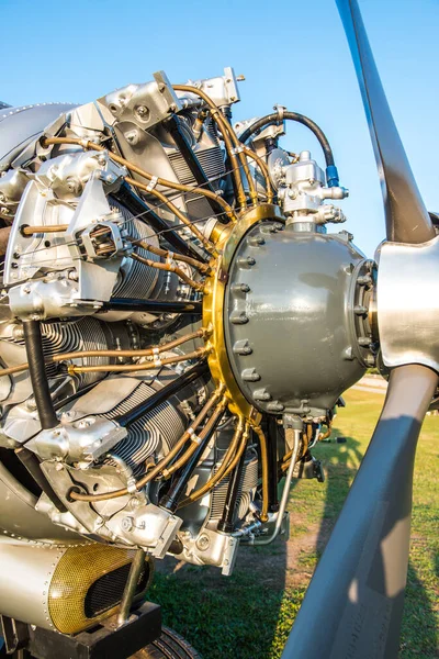 Stock image Close up of airplane engine, Thailand.