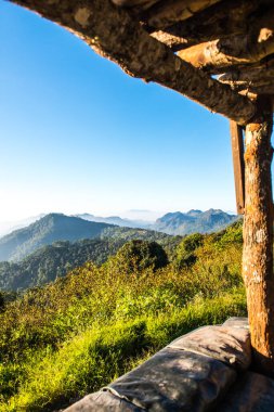 Doi Ang Khan 'daki dağ manzarası, Tayland.