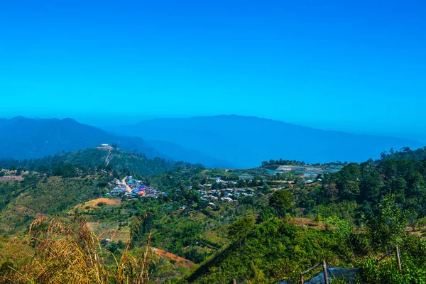 Vista Sulle Montagne Alla Ban Nor Lae Operations Base Thailandia — Foto Stock