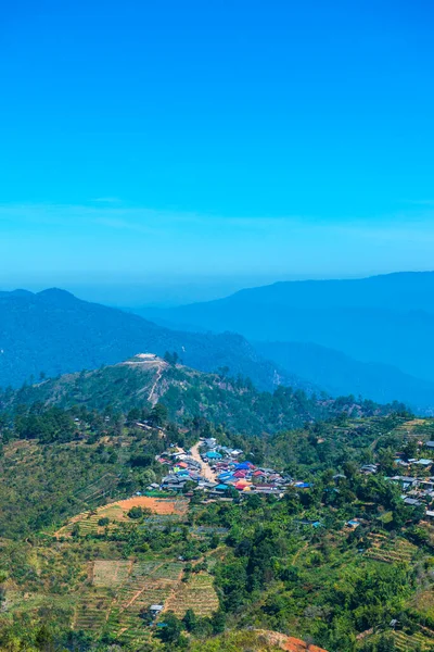 Θέα Στο Βουνό Στο Ban Nor Lae Operations Base Ταϊλάνδη — Φωτογραφία Αρχείου