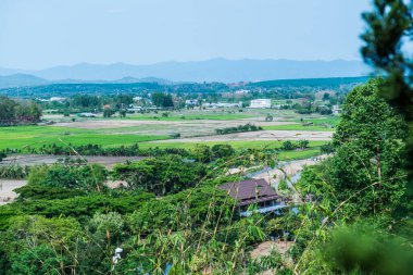Chiang Rai, Tayland 'daki Mae Khachan manzarası.