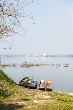 Kwan Phayao Gölü manzarası, Tayland.