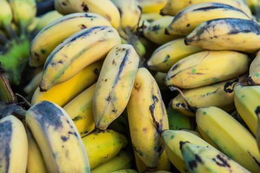 Bir grup ekilmiş muz, Tayland.