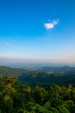 Mountain view at Doi Tung view point, Chiang Rai province.