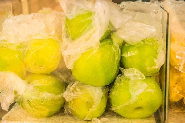 stock image Guava in plastic bag, Thailand.