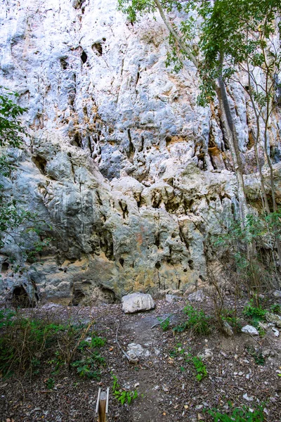Antigua Roca Atracción Turística Pintura Rupestre Phratupha Provincia Lampang — Foto de Stock