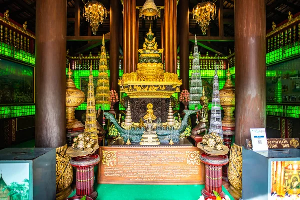 Chiang Rai Thailand October 2019 Emerald Buddha Phra Kaew Temple — Stockfoto