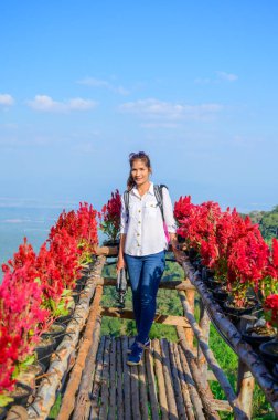 Doi Mon Cham, Chiang Mai 'de Taylandlı bir kadın..