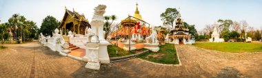 Panorama view of Wat Pa Dara Phirom royal temple, Chiang Mai province.