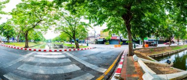 CHIANG MAI, THAILAND - April 26, 2020 : Panorama of Chiang Mai town, Thailand.