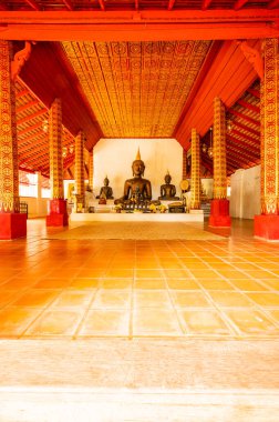 Black Buddha Statue of Wat Pha Lat, Chiang Mai Province.