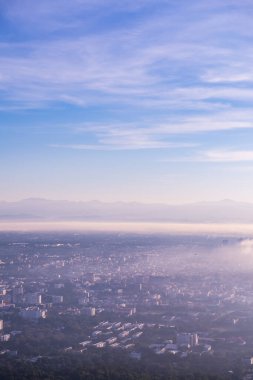 Chiang Mai city with morning sky, Thailand.