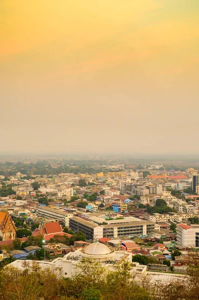Aerial View Nakhon Sawan Cityscape Thailand — стоковое фото