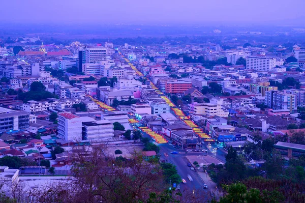 Nakhonsawan Thailand January 2020 Aerial View Nakhon Sawan Cityscape Thailand — Foto Stock