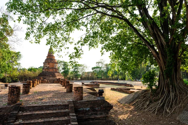 Panorama View Kang Temple Wat Kang Chiang Mai Province — Zdjęcie stockowe
