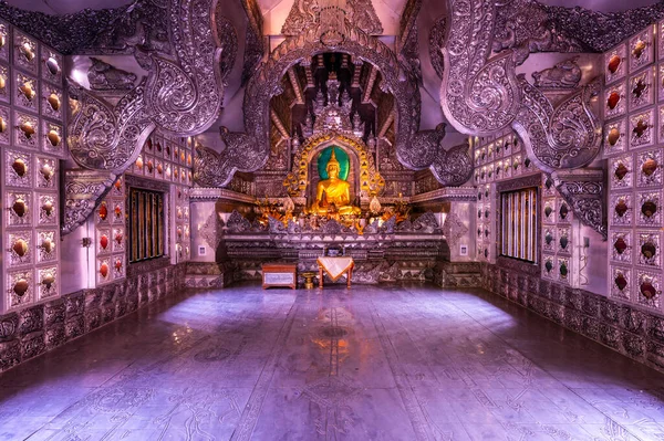 Chiang Mai Thailand April 2020 Beautiful Buddha Statue Wat Sri — 图库照片