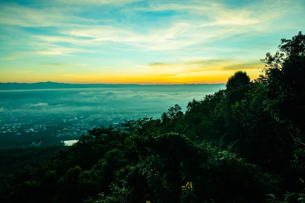 Chiang Mai City Morning Sky Thailand — Stock Photo, Image