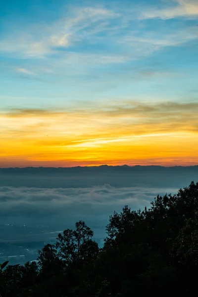 Morning Sky Cloud Chiang Mai City Thailand — 스톡 사진