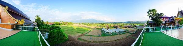 Nan Thailand November 2020 Panorama View Thai Style Building Rice — Stock Photo, Image