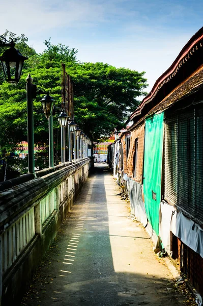 Narrow Alley Lamphun Province Thailand —  Fotos de Stock