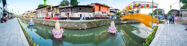 Chiang Mai Thailand November 2022 Panorama Klong Mae Kha Floating —  Fotos de Stock