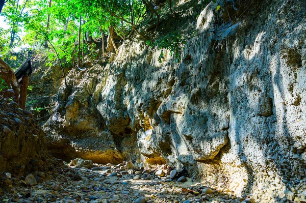 チェンマイ県のメイ ワン国立公園の自然歩道の土層 — ストック写真