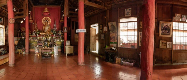 Chiang Mai Thailand March 2022 Panorama Thai Style Old Building — Photo