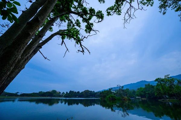 Ang Kaew Reservoir Chiangmai Province Evening Thailand — Stockfoto