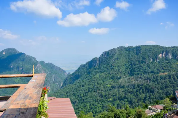 Beautiful Mountain View at Pha Hi Village, Chiang Rai Province.
