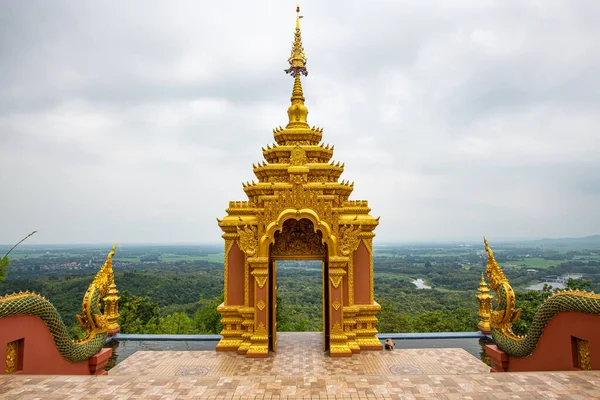 Pra Doi Pra Chan Храм Видом Горы Лампанг Провинции — стоковое фото