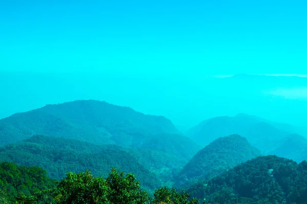 Vue Sur Montagne Dans Province Chiangmai Thaïlande — Photo