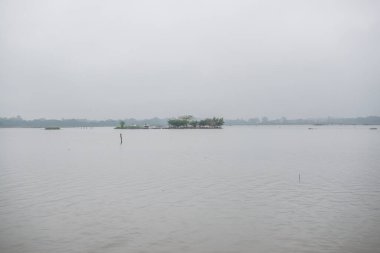 Tilok Aram temple in Kwan Phayao lake, Thailand.