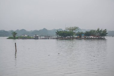 Tilok Aram temple in Kwan Phayao lake, Thailand.