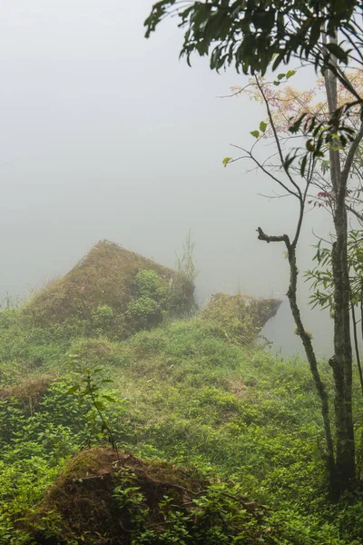 タイの霧と湖の景色 — ストック写真