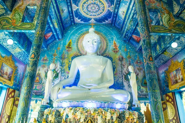 Schöne Buddha Statue Rong Sua Ten Tempel Thailand — Stockfoto